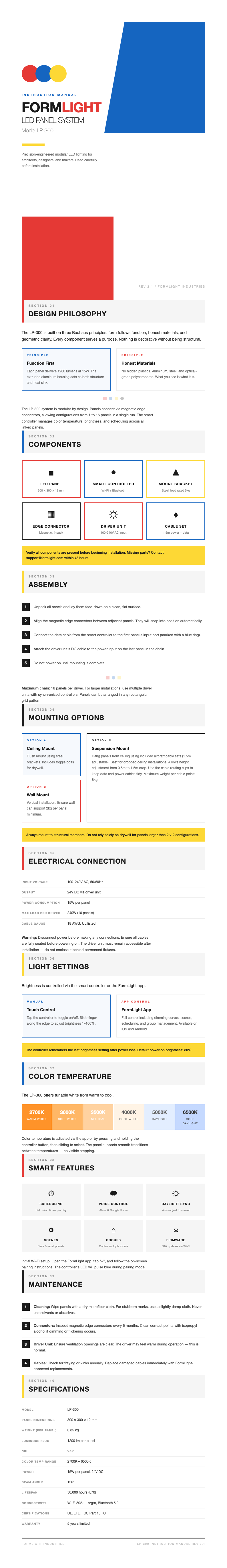Bauhaus geometric instruction manual